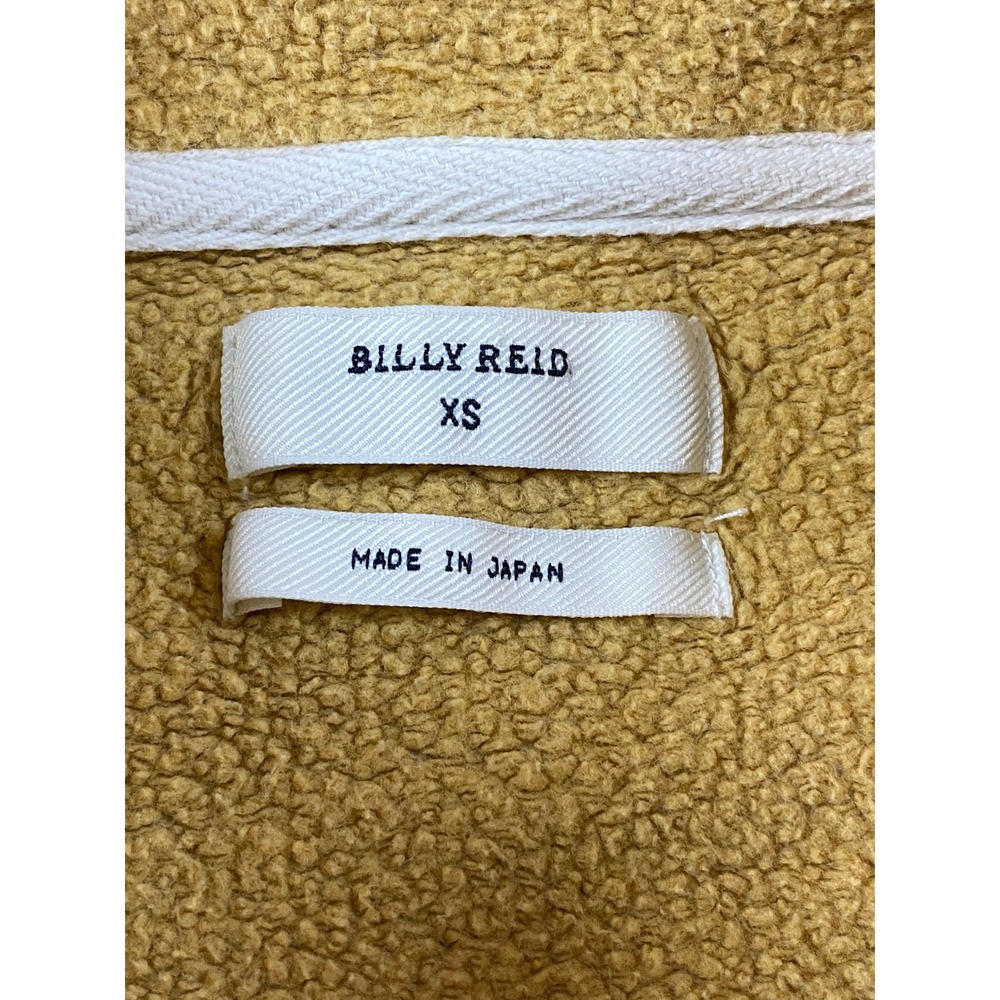 Billy Reid Mens XS Quarter Zip Pullover Gray Cotton Fleece Collar Made in Japan - Picture 3 of 10